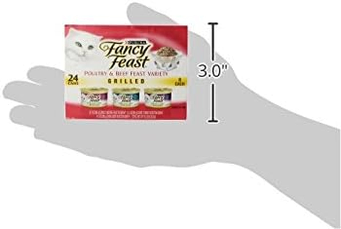 FANCY FEAST Adult Wet Cat Food Classic Poultry & Beef Grilled Collection 24X85G